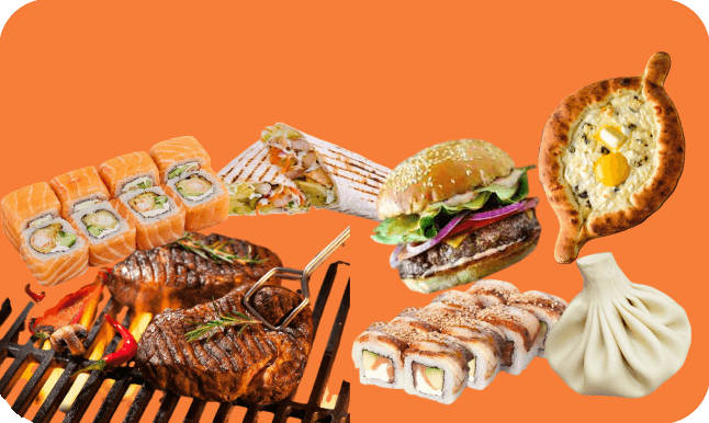 ДОСТАВКИ ЕДЫ И РЕСТОРАНЫ